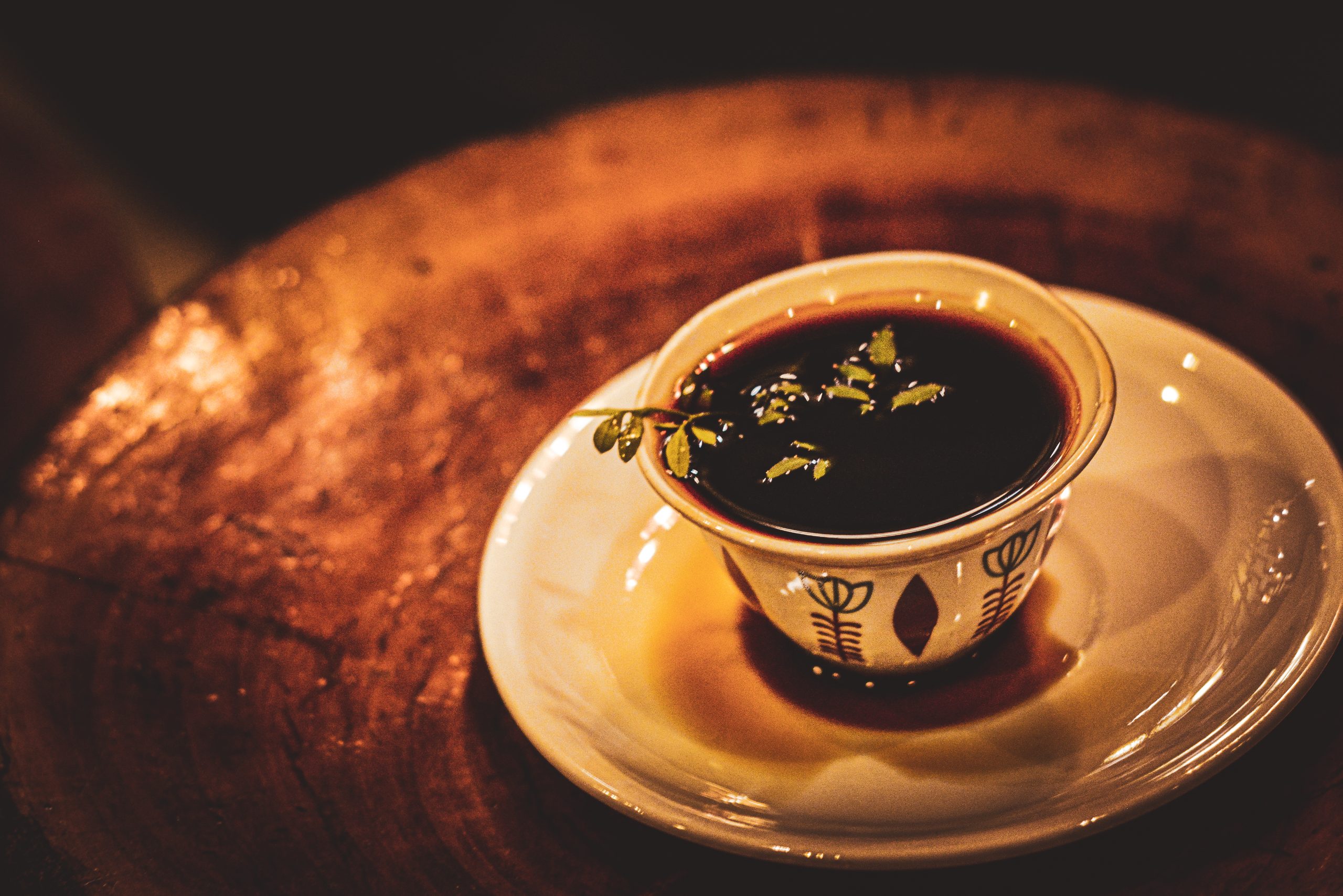 Green coffee beans being roasted for the Ethiopian coffee ceremony